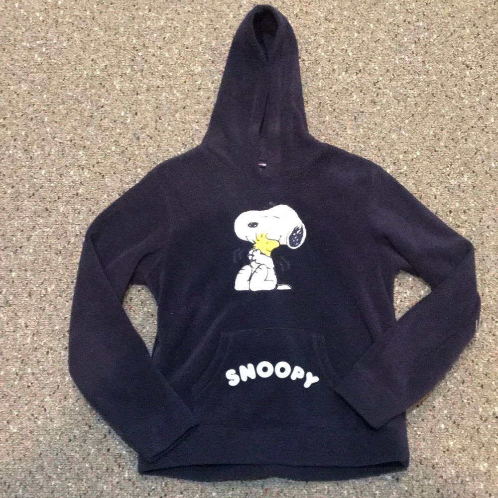 Limited Too Vintage Peanuts Snoopy Fleece Hoodie Pullover Sweatshirt